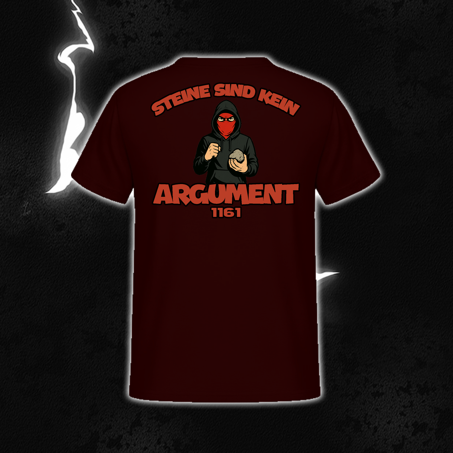 SHIRT „Steine sind kein Argument“ BACKPRINT