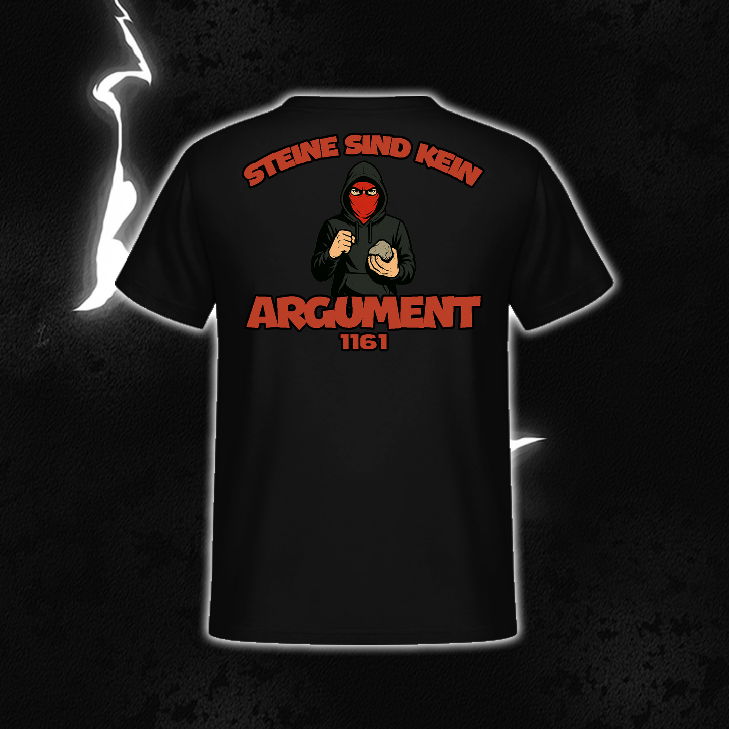SHIRT „Steine sind kein Argument“ BACKPRINT
