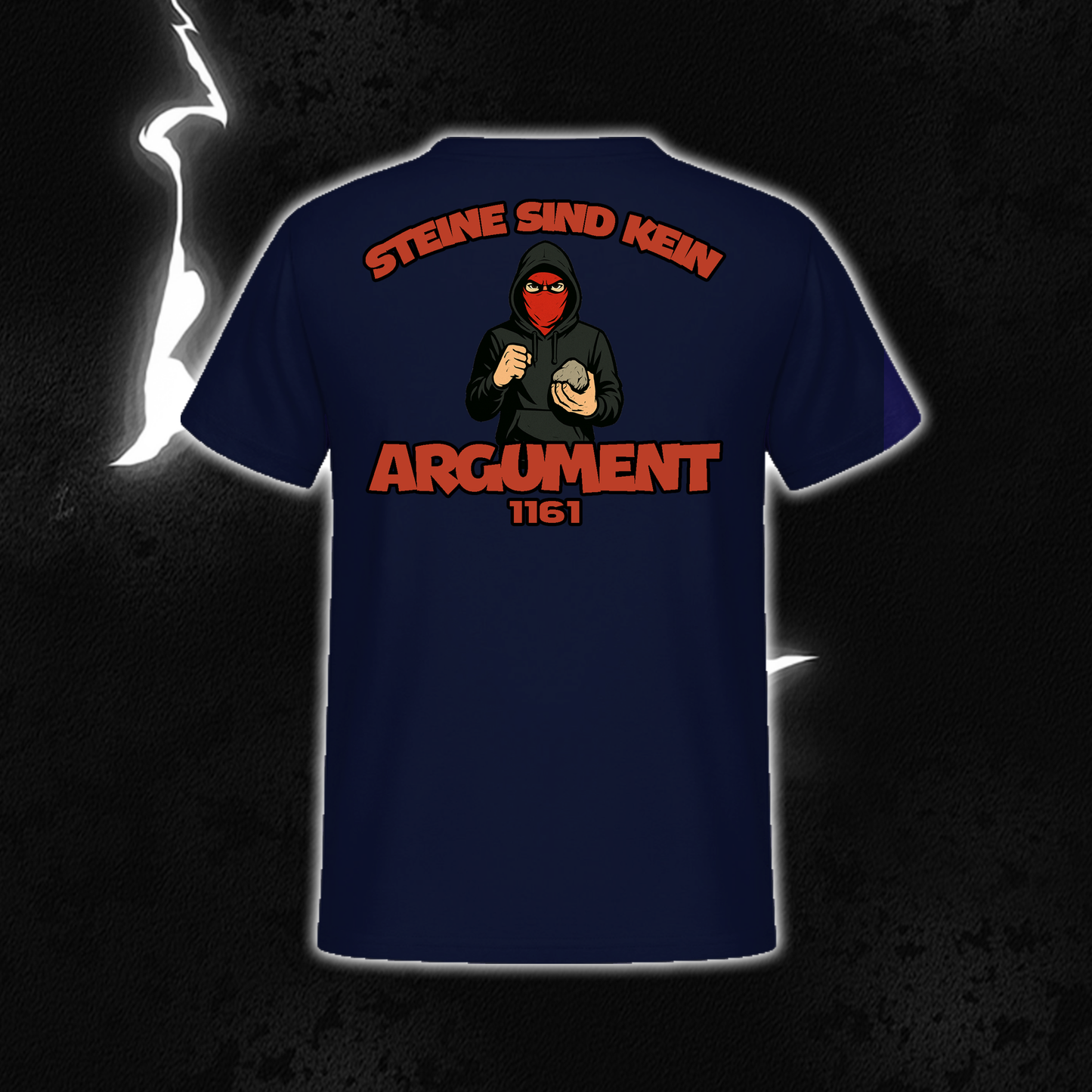 SHIRT „Steine sind kein Argument“ BACKPRINT