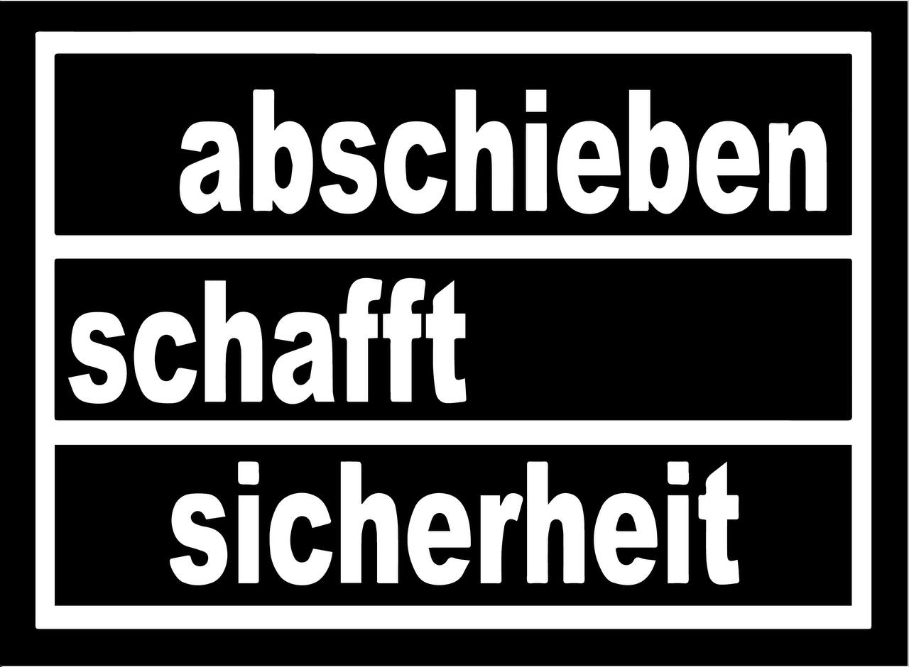 ABSCHIEBEN SCHAFFT SICHERHEIT
