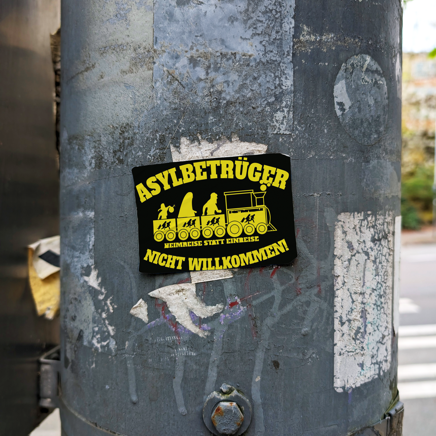 ASYLBETRÜGER NICHT WILLKOMMEN