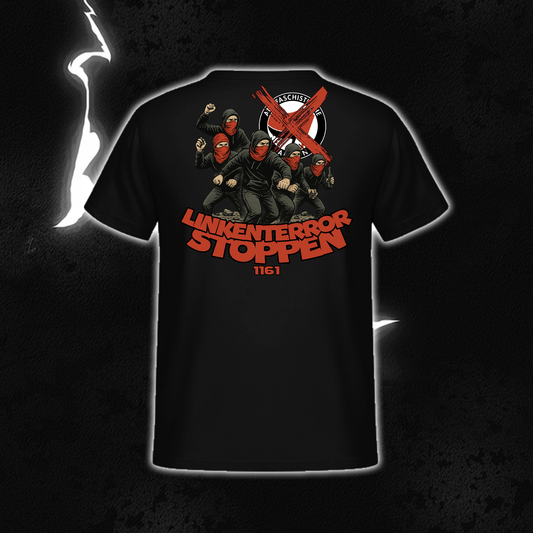 SHIRT „linken Terror stoppen“ BACKPRINT